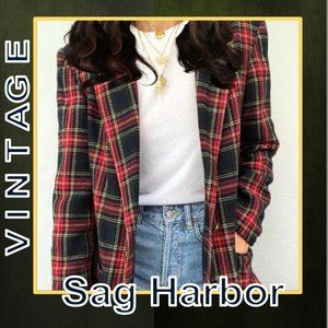 Sag Harbor Vintage Plaid Blazer/Jacket